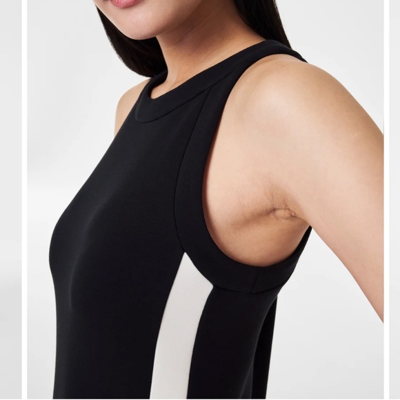 SPANX AirEssentials Side Stripe Tank Midi Dress, SIZE XS 1007 - Picture 3 of 7